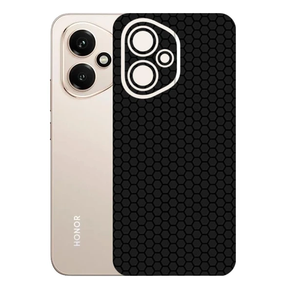Honor 400 5G ile Uyumlu Bumper Serisi Premium Arka Kapak Kaplama(Kenarlar Yoktur!)  Siyah ürün görseli 1