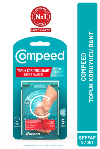 Compeed Topuk Koruyucu Bant Şeffaf 5'li ürün görseli 1