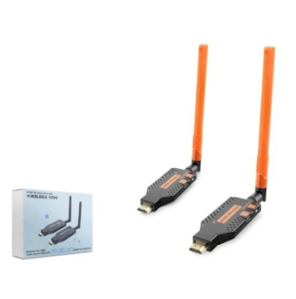 HADRON HDX1382 Kablosuz HDMI Görüntü Aktarım Seti 1080p 150 m Siyah ürün görseli 1