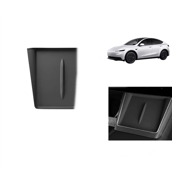 Tesla Model Y Juniper 2025+ Uyumlu Ön Konsol Kablosuz Şarj Pedi Kaymaz Silikon Matı 1 Adet Siyah ürün görseli 1