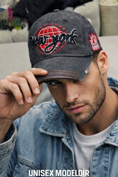 Nakışlı Şapka/Cap/Baseball Şapkası – %100 Pamuk Gabardin Unisex Model ürün görseli 1
