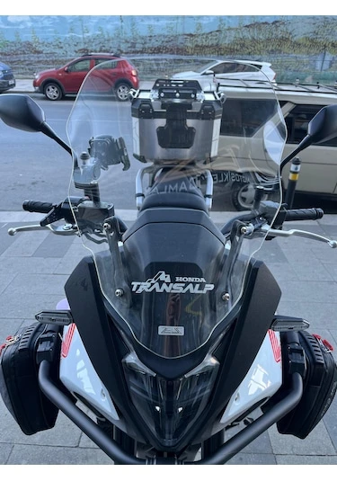 Zeus Motor 23-24 Honda Transalp Xl750 Şeffaf Ön Cam Zeus 51cm Motosiklet Camı ürün görseli 1