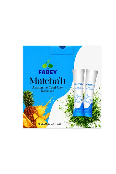 neşe natural Matcha'lı Ananas ve Yeşil Çay Tozu 30 Saşe 120 g ürün görseli 1