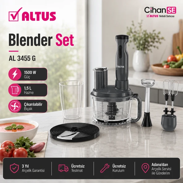 Altus AL 3455 G / B Blender Set ürün görseli 1