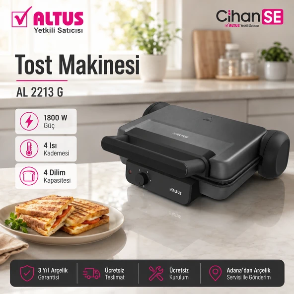 Altus AL 2213 G Tost Makinesi ürün görseli 1