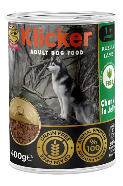 Klicker Kuzulu Köpek Konserve 400 Gr ürün görseli 1