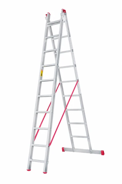 2 Parçalı Sürgülü A Tipi Merdiven 2x10 Basamaklı (SATM.03) ürün görseli 1