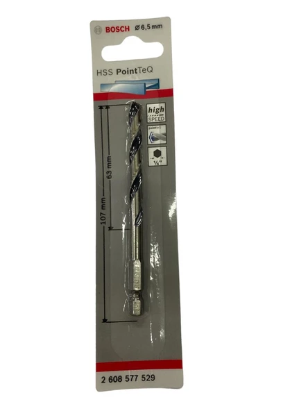 Pointteq Altıgen Şaftlı Hss Matkap Ucu 6,5 mm - Resim 2