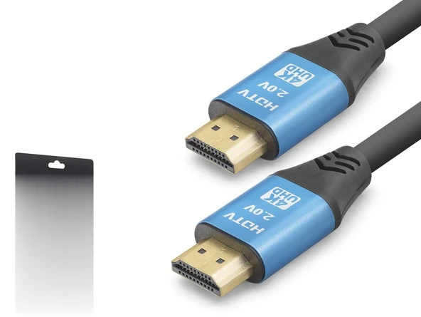 Hdmi 2.0 Kablo 4K Uhd 19+1 Od 8.0 Mm 3 M - Siyah M.i ND4051 ürün görseli 1