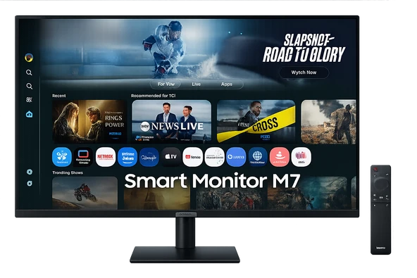 Samsung M7 M70F LS43FM700UUXUF 43" 4K 60Hz USB HDMI WiFi Bluetooth Akıllı Smart Monitör ürün görseli 1