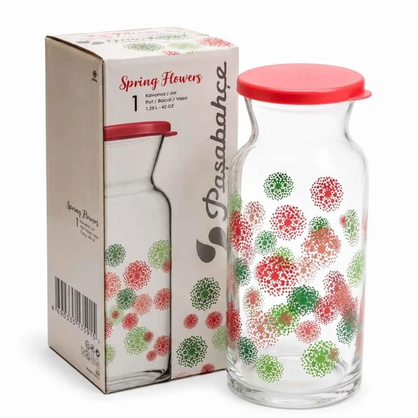 Paşabahçe 43814 Spring Flowers Silikon Kapaklı Karaf 700 Cc ürün görseli 1
