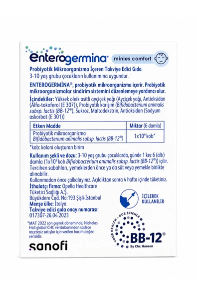 ENTEROGERMINA MINIES COMF DAMLA - Resim 2