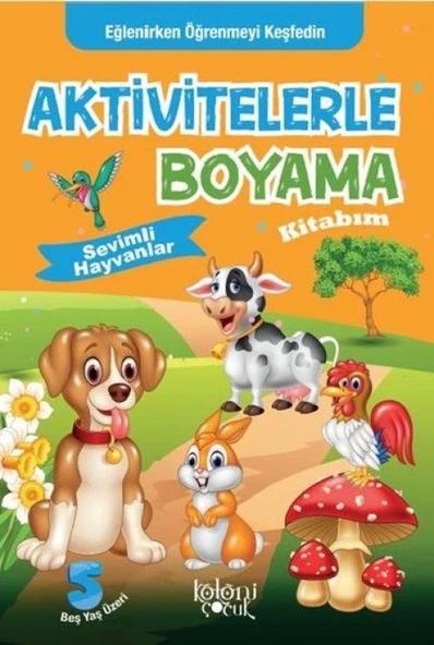 Sevimli Hayvanlar - Aktivitelerle Boyama Kitabım ürün görseli 1