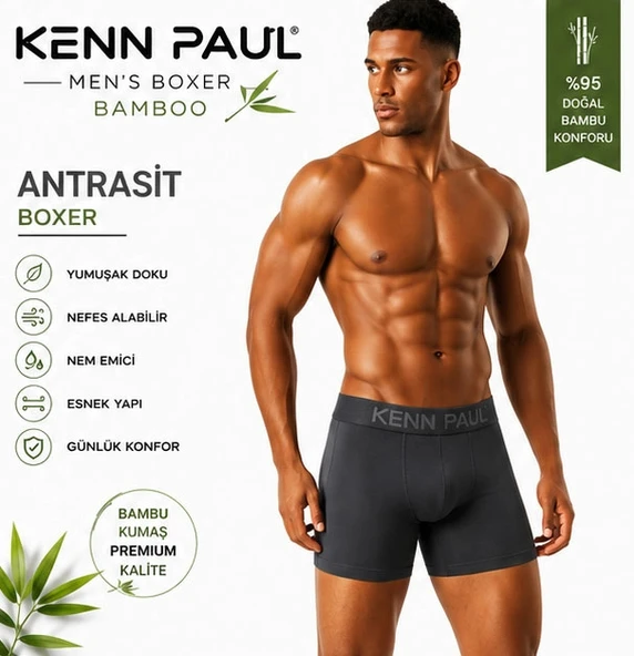 Kenn Paul Bambu Erkek BOXER - Resim 5