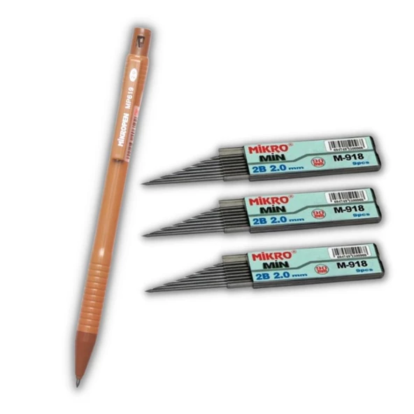 2.0 Mm Kalın Uçlu Versatil Kalem 1 Adet ve 2.0 Mm Kalın Uç Siyah 3 Adet ürün görseli 1