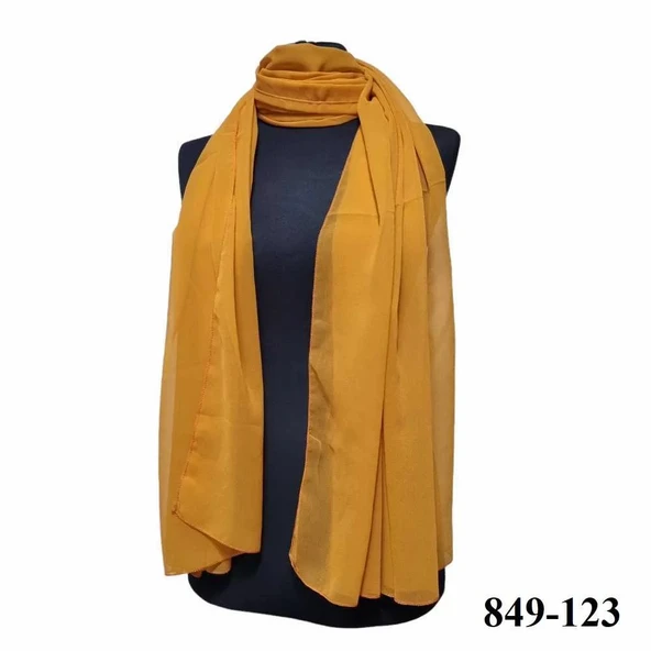 Düz Şifon Şal 849-123 - Resim 2