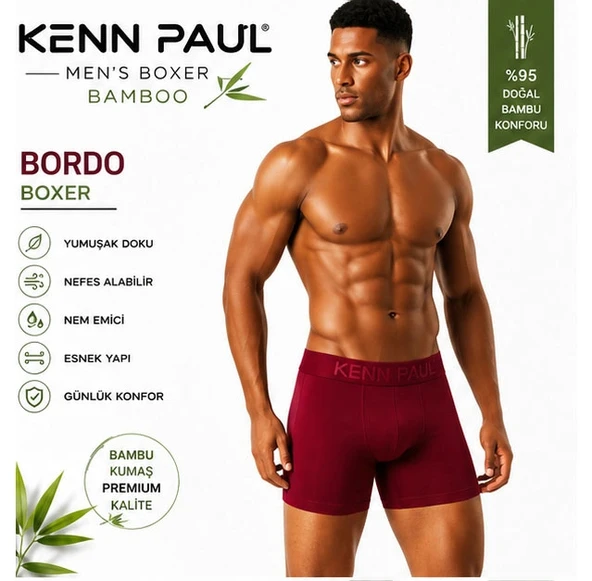 Kenn Paul Bambu Erkek BOXER - Resim 7