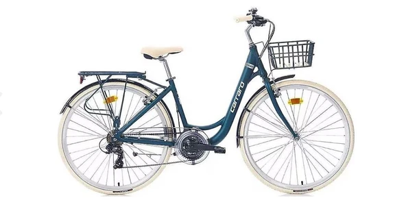 Carraro JULIET 28 Jant 430H 21 Vites V.Fren Şehir Bisikleti M.Mavi Krom Krem ürün görseli 1
