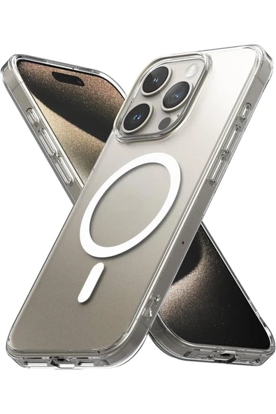 Jopus iPhone 16 Pro Max Uyumlu SARARMAZ Şeffaf Magsafe Kılıf Kristal Sert Mika Slim Kılıf JS-345 ürün görseli 1