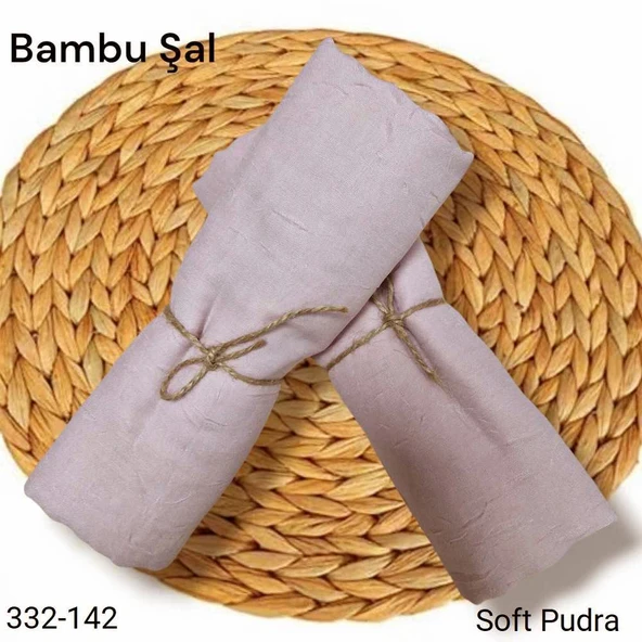 Bambu Kraş Şal (Soft Pudra) 332-142 ürün görseli 1