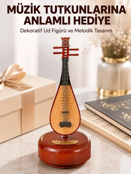 Enstrüman Figürlü Melodi Çalan Dekoratif Müzik Kutusu ürün görseli 1