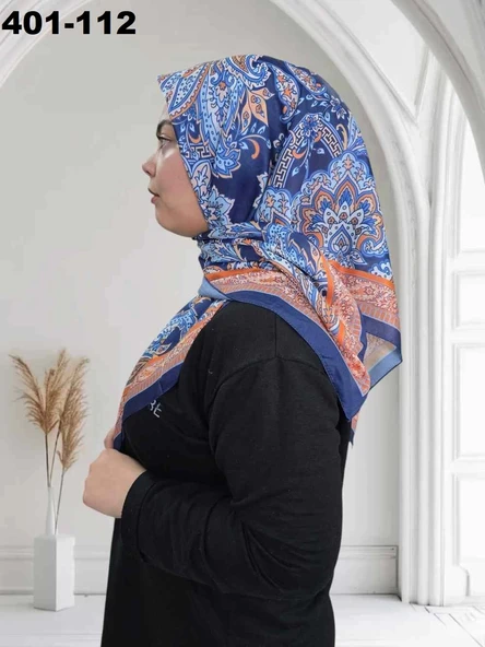 Eylül İpek Etnik Desen Soft Eşarp 401-112 ürün görseli 1
