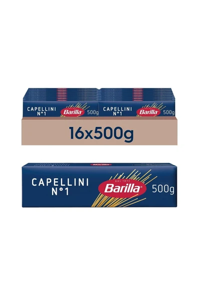 Capellini No:1 İnce Spaghetti 500 G x 16 paket (1 koli) ürün görseli 1