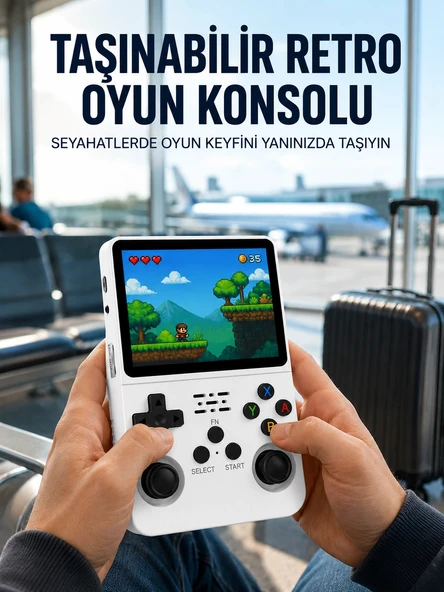 Retro Oyun Cihazı – Çift MicroSD Desteği, Çoklu Platform Uyumu, 3200 mAh Batarya Yeni Nesil ürün görseli 1
