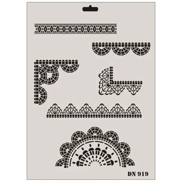 Rich Dantel Seri DN-919 Stencil 35x25 cm ürün görseli 1