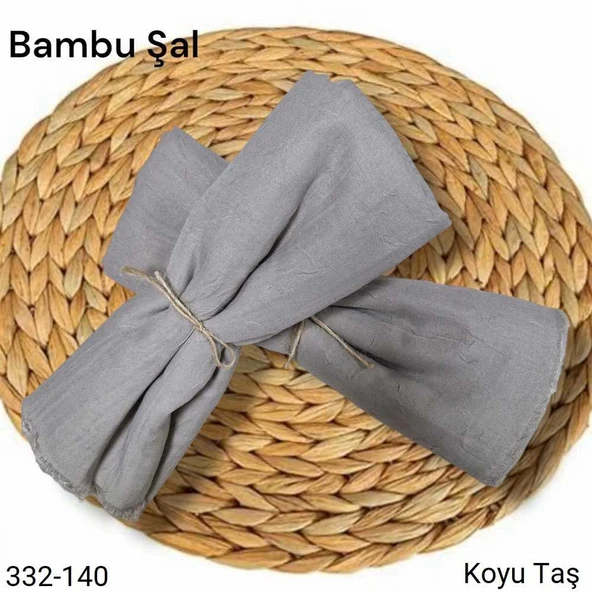 Bambu Kraş Şal (Koyu Taş) 332-140 ürün görseli 1