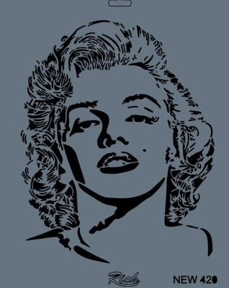 Rich New Seri N-420 Stencil 35x25 cm ürün görseli 1