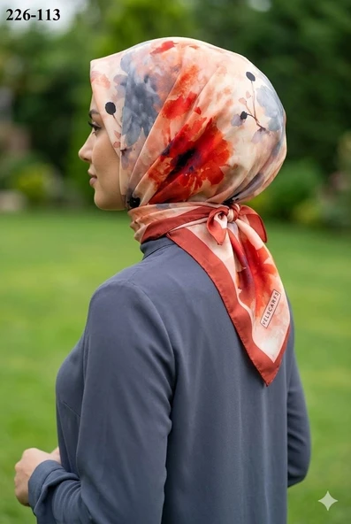 Velscarfs Soft Pamuk Parla Eşarp (Kiremit) 226-113 ürün görseli 1