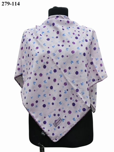 Sharell Desenli Soft Pamuk Eşarp 279-114 - Resim 2