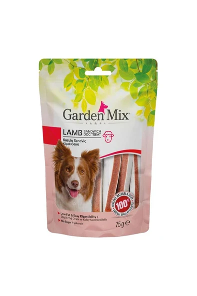 GARDEN MİX KUZU ETLİ SANDVİÇ KÖPEK ÖDÜLÜ 75GR ürün görseli 1