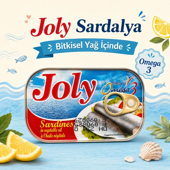 Joly Bitkisel Yağda Sardalya Konservesi 125 GR Omega 3 Kaynağı ürün görseli 1