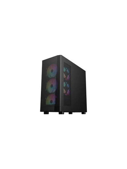 1ST PLAYER FD5-M SİYAH 600W 80+ ARGB 4X12CM FAN CAM MESH M-ATX KASA ürün görseli 1