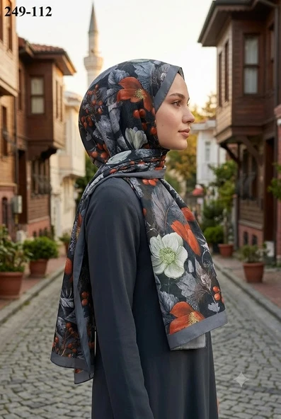 Sharell Fransız İpeği Şal (Gri) 249-112 ürün görseli 1