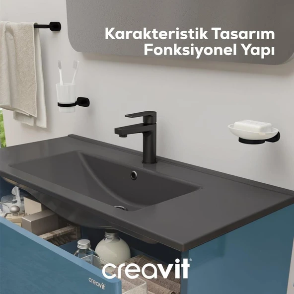 Sharp Lavabo Armatürü Siyah - Resim 3