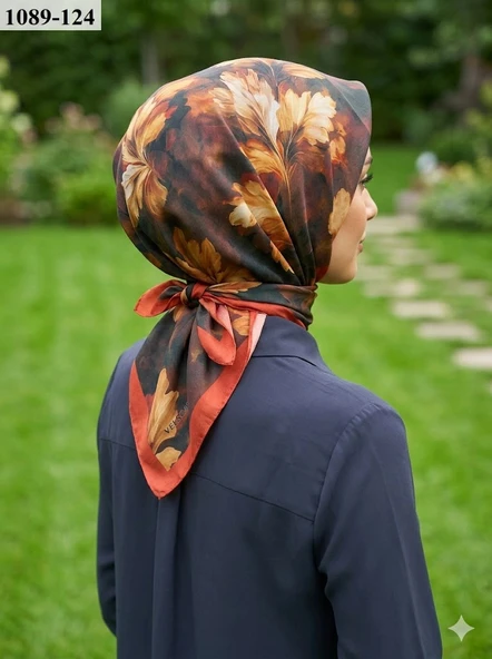 Velscarfs Soft Pamuk Parla Eşarp (Turuncu) 1089-124 ürün görseli 1