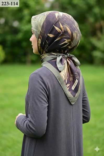 Velscarfs Soft Pamuk Parla Eşarp (Yeşil) 223-114 ürün görseli 1