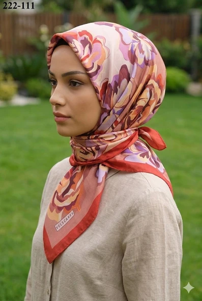 Velscarfs Soft Pamuk Parla Eşarp (Kiremit) 222-111 ürün görseli 1