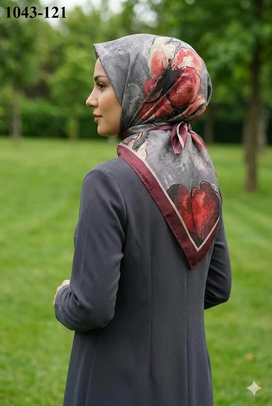 Velscarfs Soft Pamuk Parla Eşarp (Bordo) 1043-121 ürün görseli 1