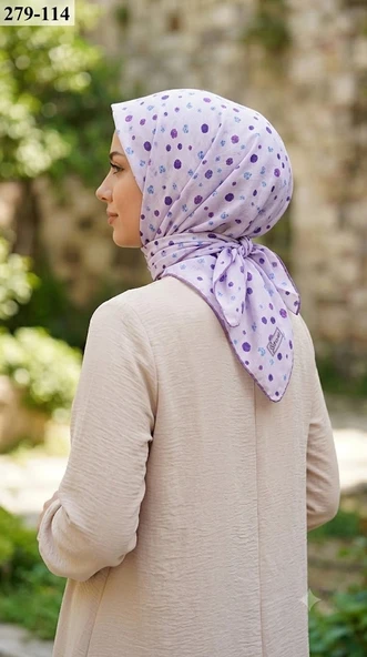 Sharell Desenli Soft Pamuk Eşarp 279-114 ürün görseli 1