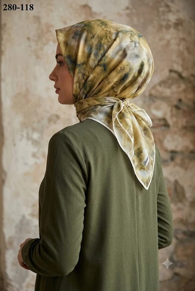 Sharell Desenli Soft Pamuk Eşarp 280-118 ürün görseli 1