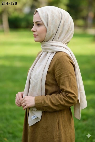Moda Akyüz Ayrobin Jakar Şal (Kum Beji) 214-120 ürün görseli 1