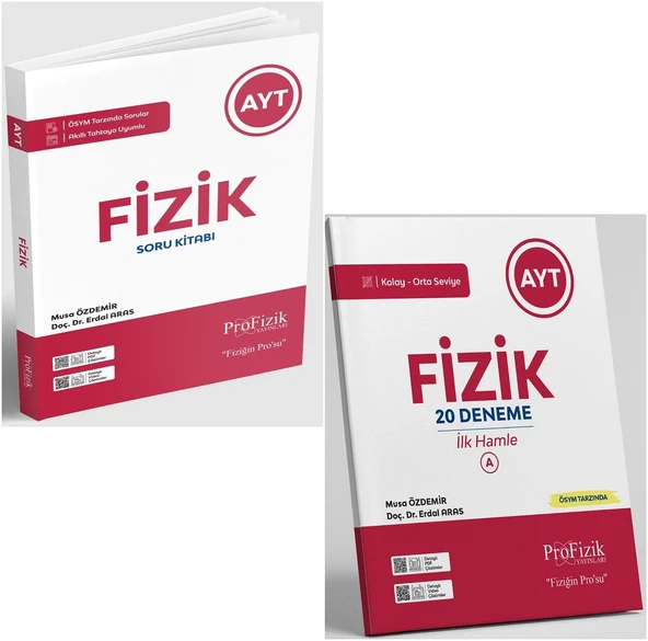Profizik Yayınları Profizik 2026 Ayt Fizik Soru Bankası + İlk A Hamle Deneme Seti 2 Kitap ürün görseli 1
