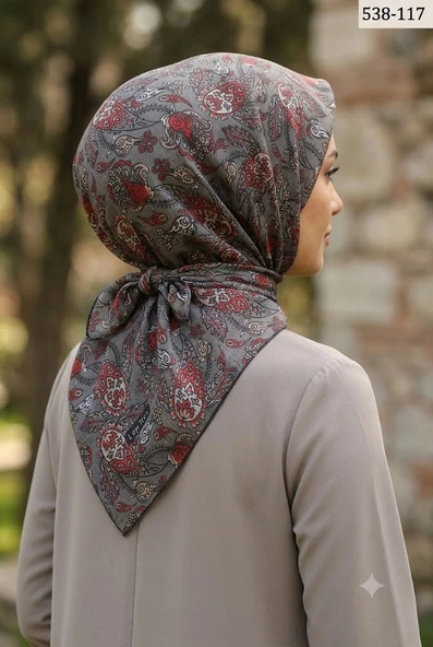 Lop'res Dijital Soft Pamuk Eşarp 538-117 ürün görseli 1