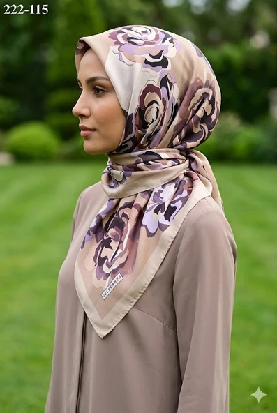 Velscarfs Soft Pamuk Parla Eşarp (Bej) 222-115 ürün görseli 1
