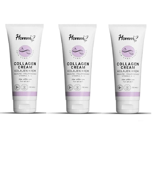 Homm Life Kolajen Krem Yoğun Nem ve Yumuşak Cilt Bakımı İçin Pratik Kullanım  50 ml - 3 Adet  ürün görseli 1