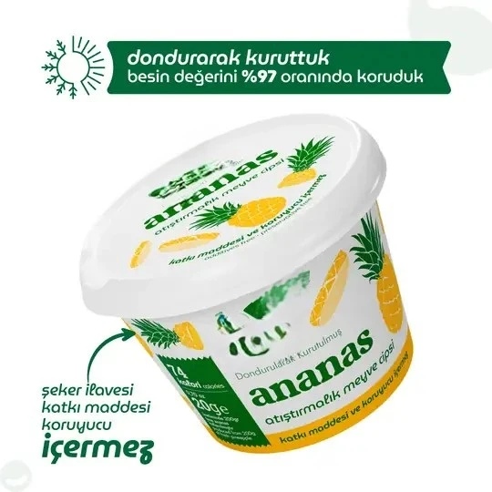 Ananas Atıştırmalık Meyve Cipsi 20gr ürün görseli 1